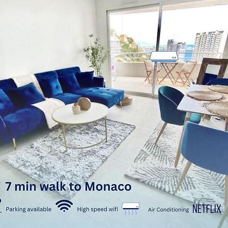 Luxurious Flat At 5 Min By Walk To Monaco, Free Parking And Sea View Apartment Beausoleil Exterior foto